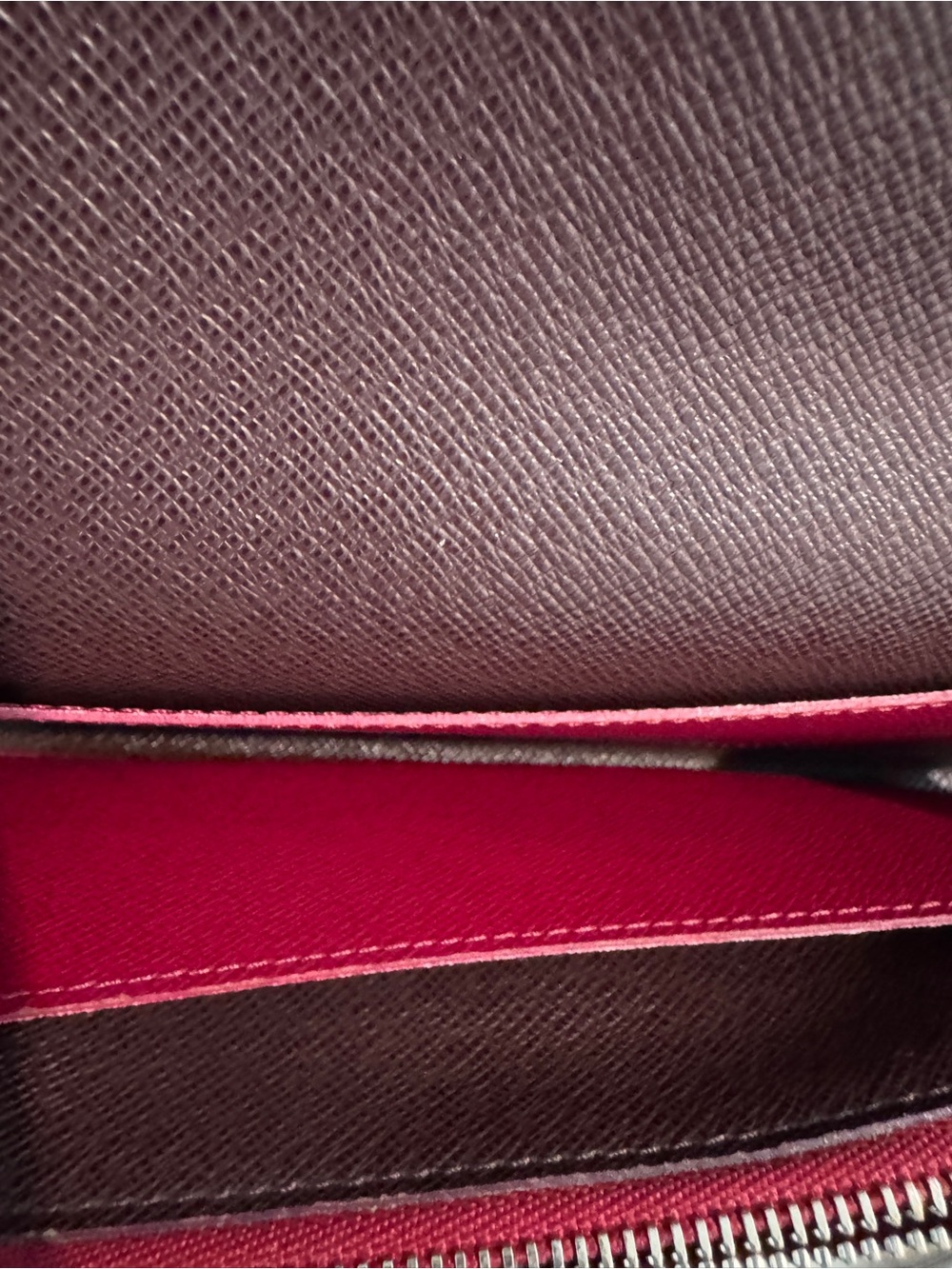 Louis Vuitton Fuchsia Epi Leather Emilie Wallet Crossbody Conversion COA - Picture 12 of 17